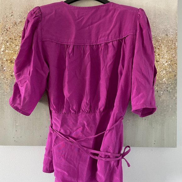 Suncoo Paris Leyla Fluid Wrap Blouse (NWT) - Picture 8 of 12